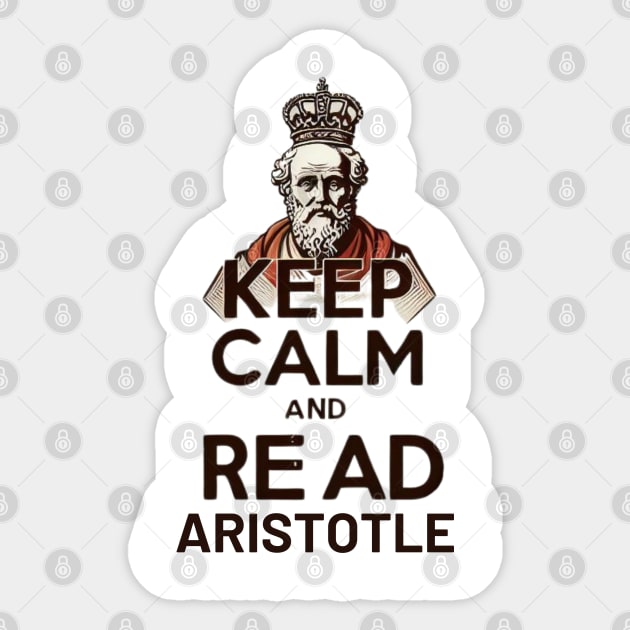 Aristotle quote for stoics lovers Sticker by CachoGlorious